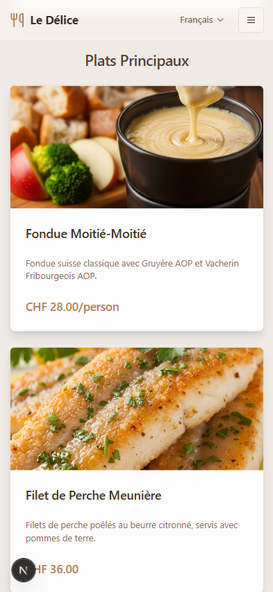 Le Délice - Galerie en grille responsive
