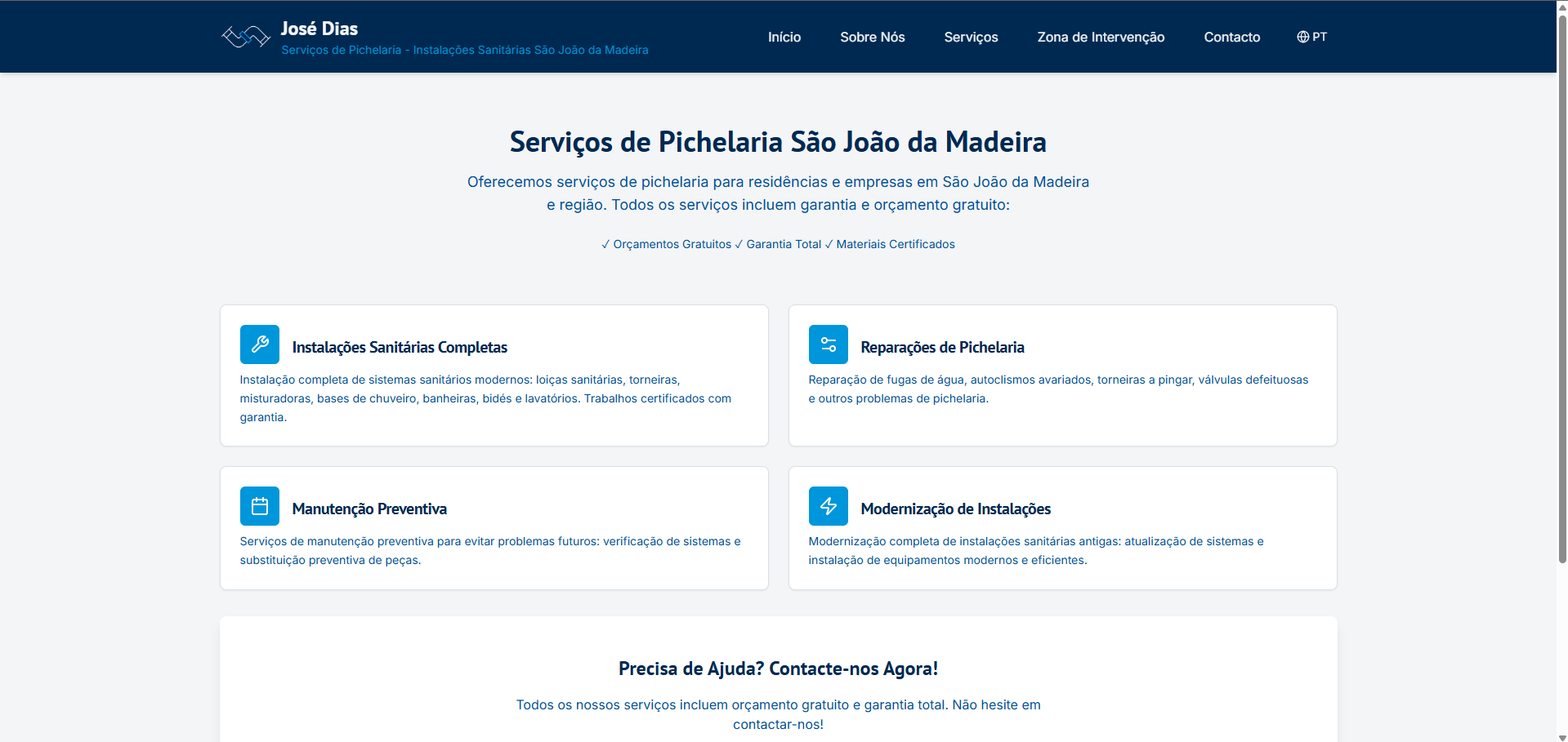 José Dias - Section des services de plomberie
