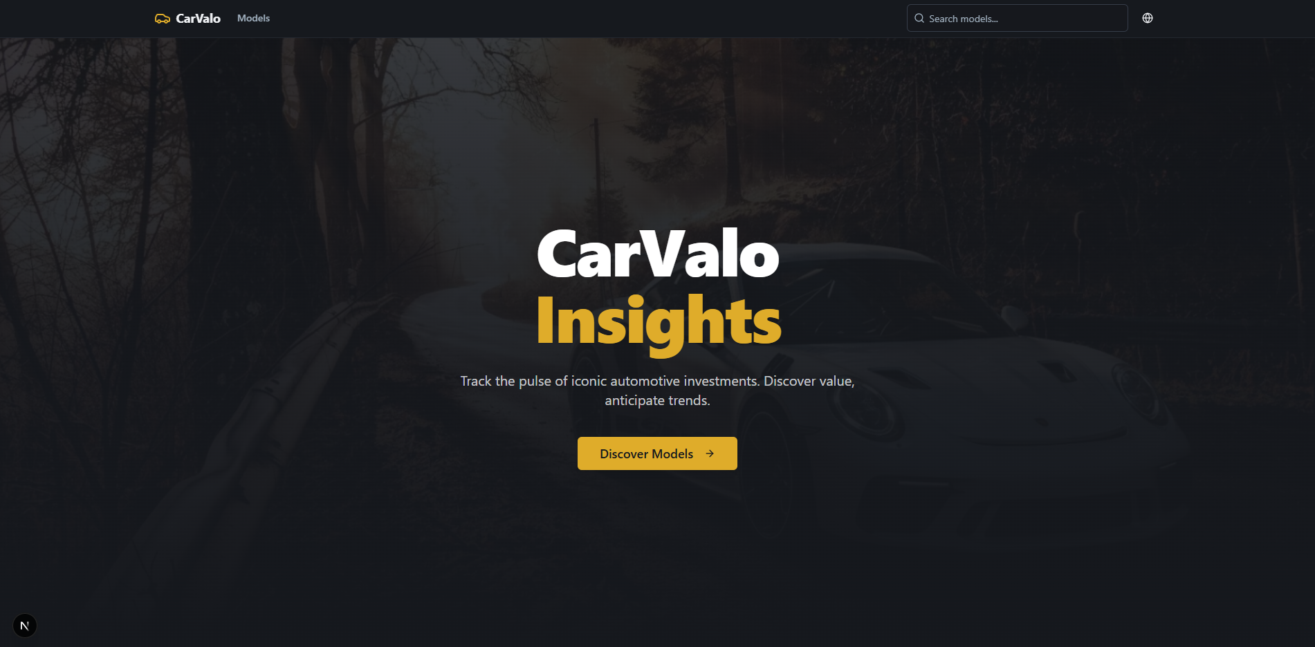 CarValo - Page d'accueil version web